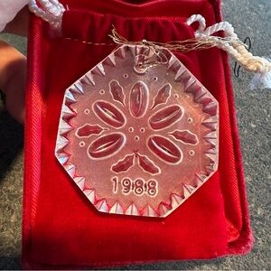 Waterford Crystal 1988 Christmas Ornament, Twelve Days of Christmas Series